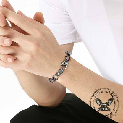 Domineering Wolf Head Stainless Steel Bracelet