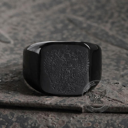Double-headed Eagle Stainless Steel Signet Ring