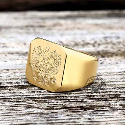 Double-headed Eagle Stainless Steel Signet Ring