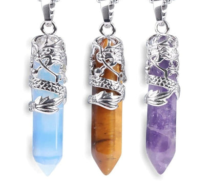 Natural Stone Pendant Necklace