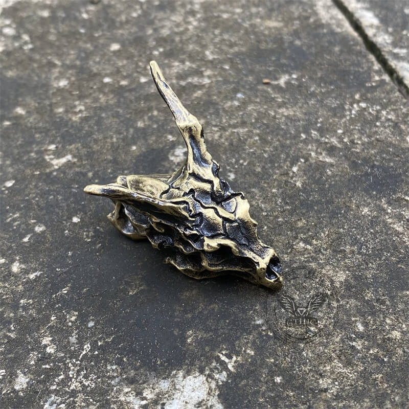 Dragon Sterling Silver Skull Necklace