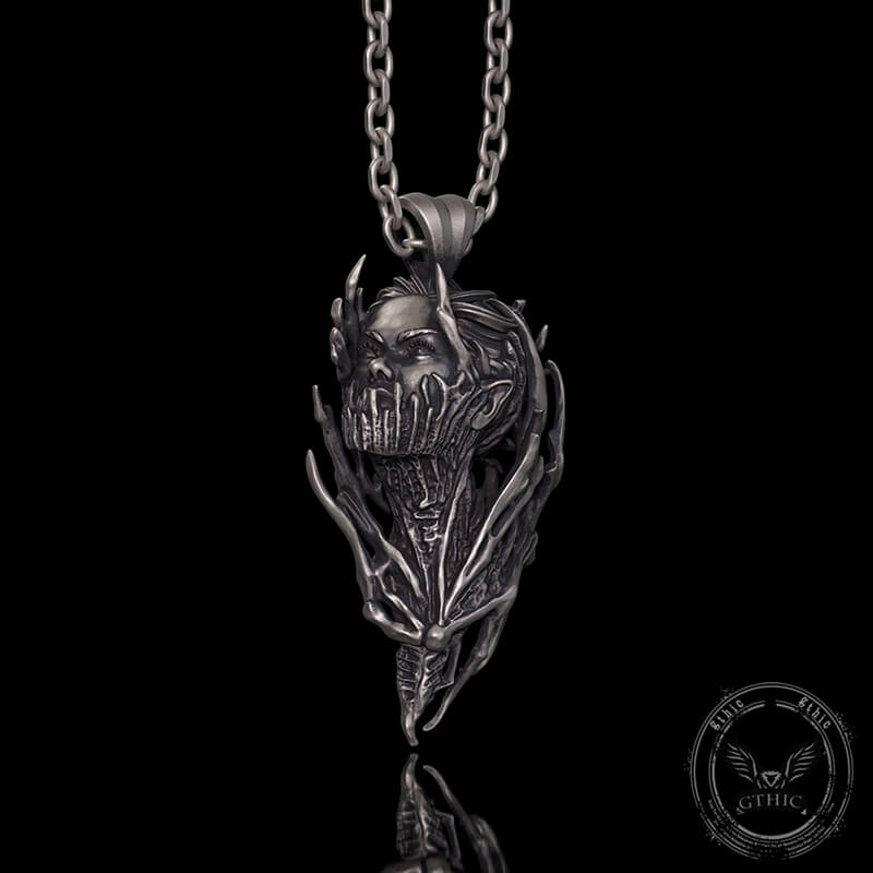 Dragon Warrior Gothic Sterling Silver Pendant