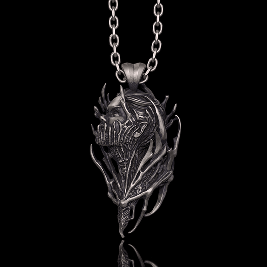Dragon Warrior Gothic Sterling Silver Pendant