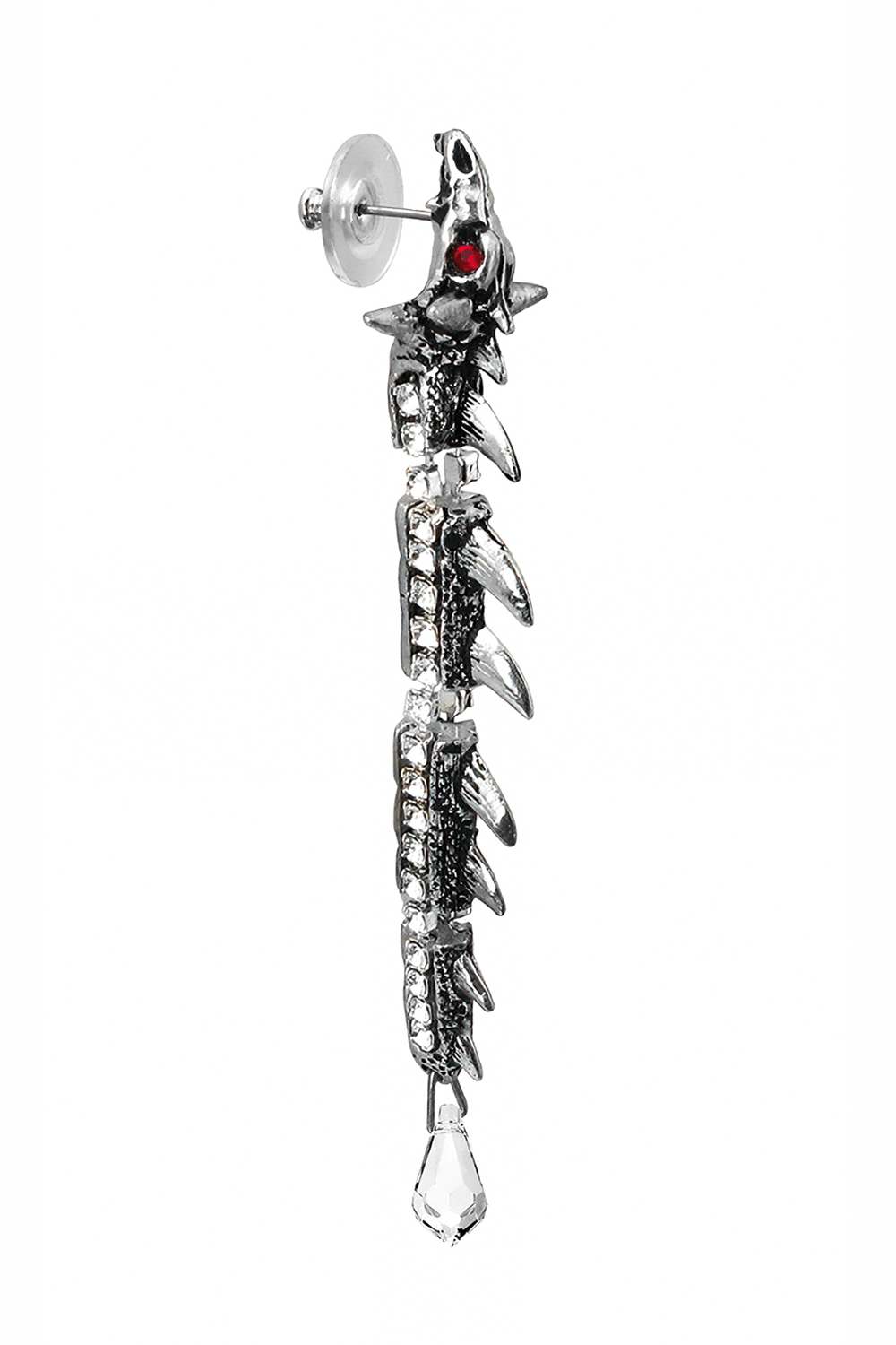 Dragontine Crystal Spine Earring With Swarovski Details