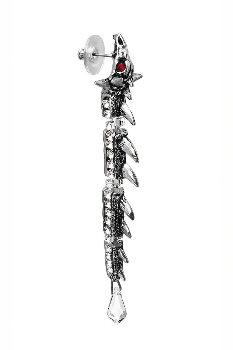 Dragontine Crystal Spine Earring With Swarovski Details
