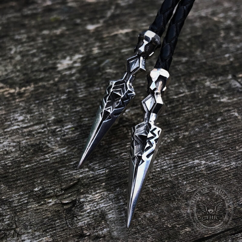 Dwarf Spear Sterling Silver Bolo Tie