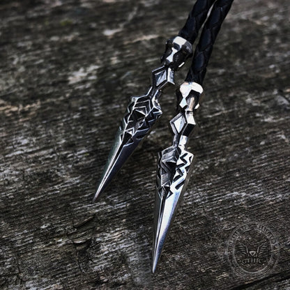 Dwarf Spear Sterling Silver Bolo Tie