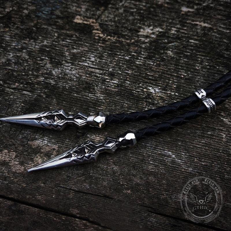 Dwarf Spear Sterling Silver Bolo Tie