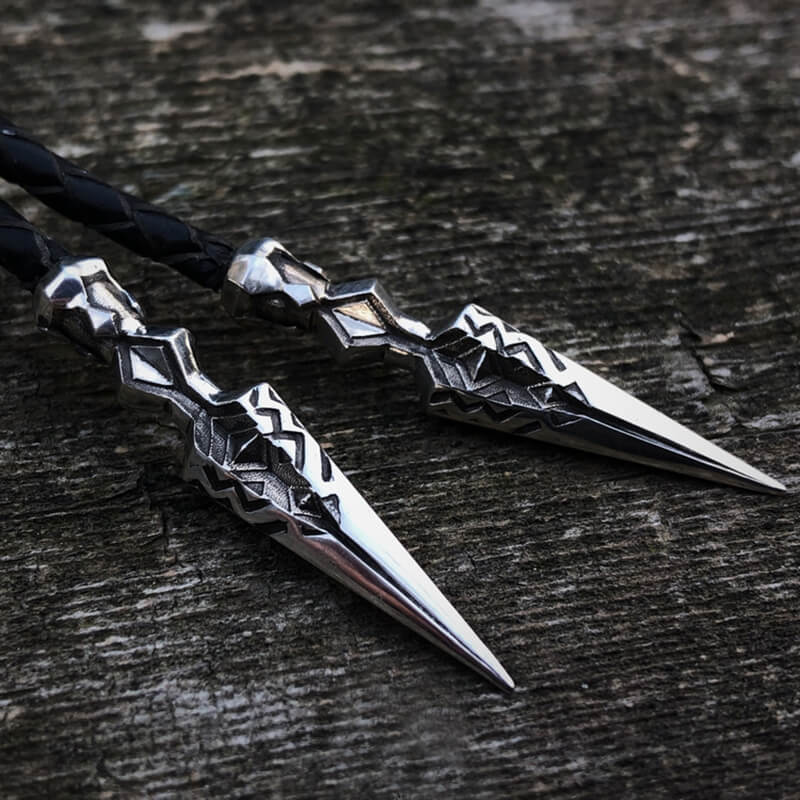 Dwarf Spear Sterling Silver Bolo Tie