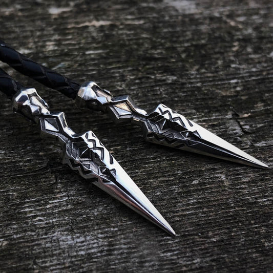 Dwarf Spear Sterling Silver Bolo Tie