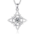 Pentacle Witches Knot Protection Necklace