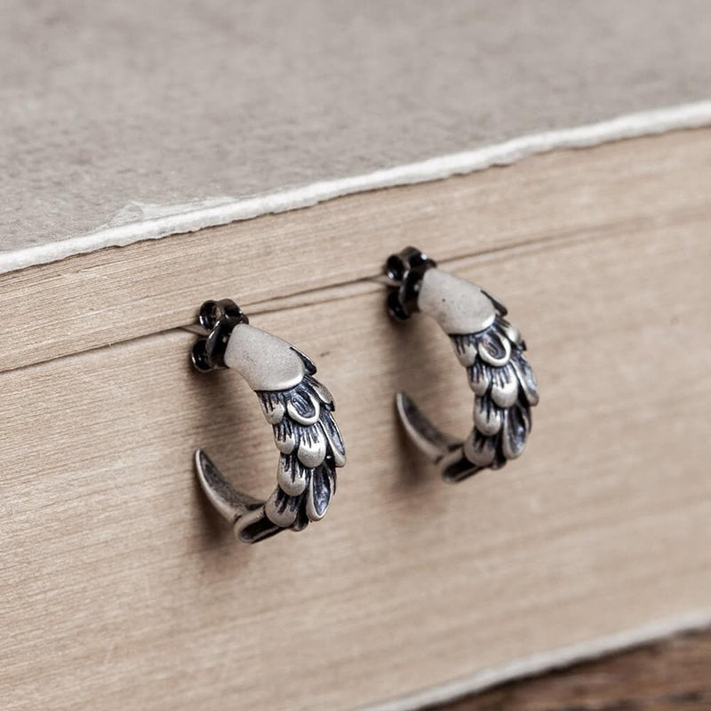 Eagle Claw Sterling Silver Stud Earrings