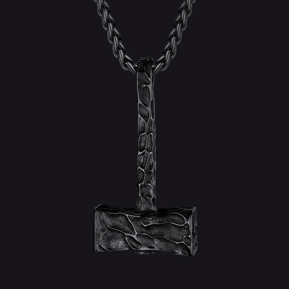 Viking Mjolnir Thor's Hammer Necklace for