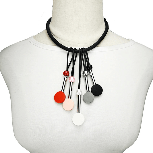 Necklaces for With Multicolor Beads / Handmade Elasticity Silicone Choker