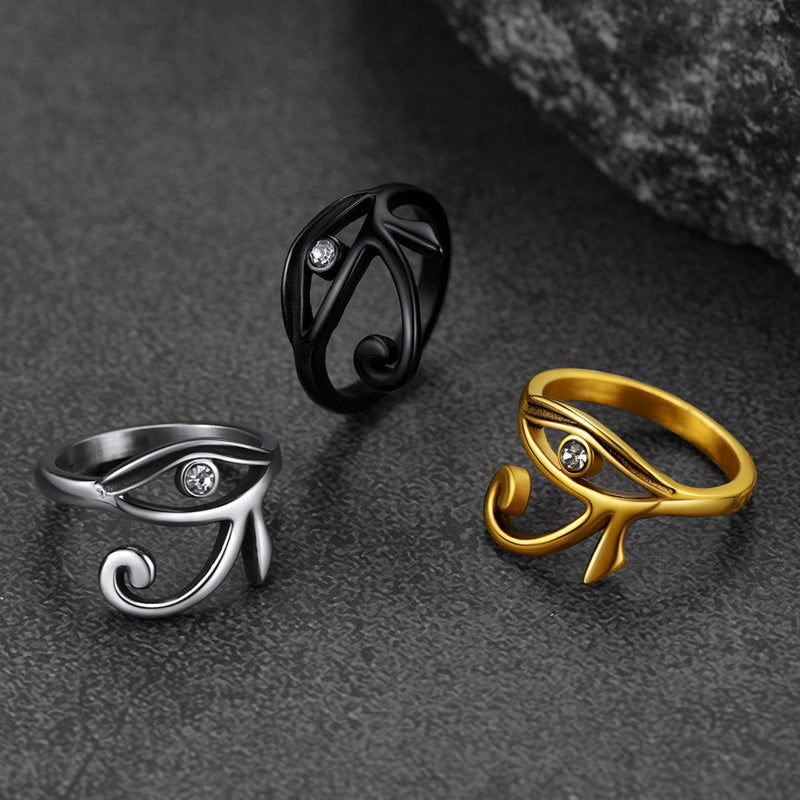 Ancient Egyptian Eye of Ra Ring Jewelry for