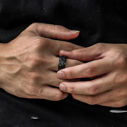 Eye of Providence Stainless Steel Spinner Ring
