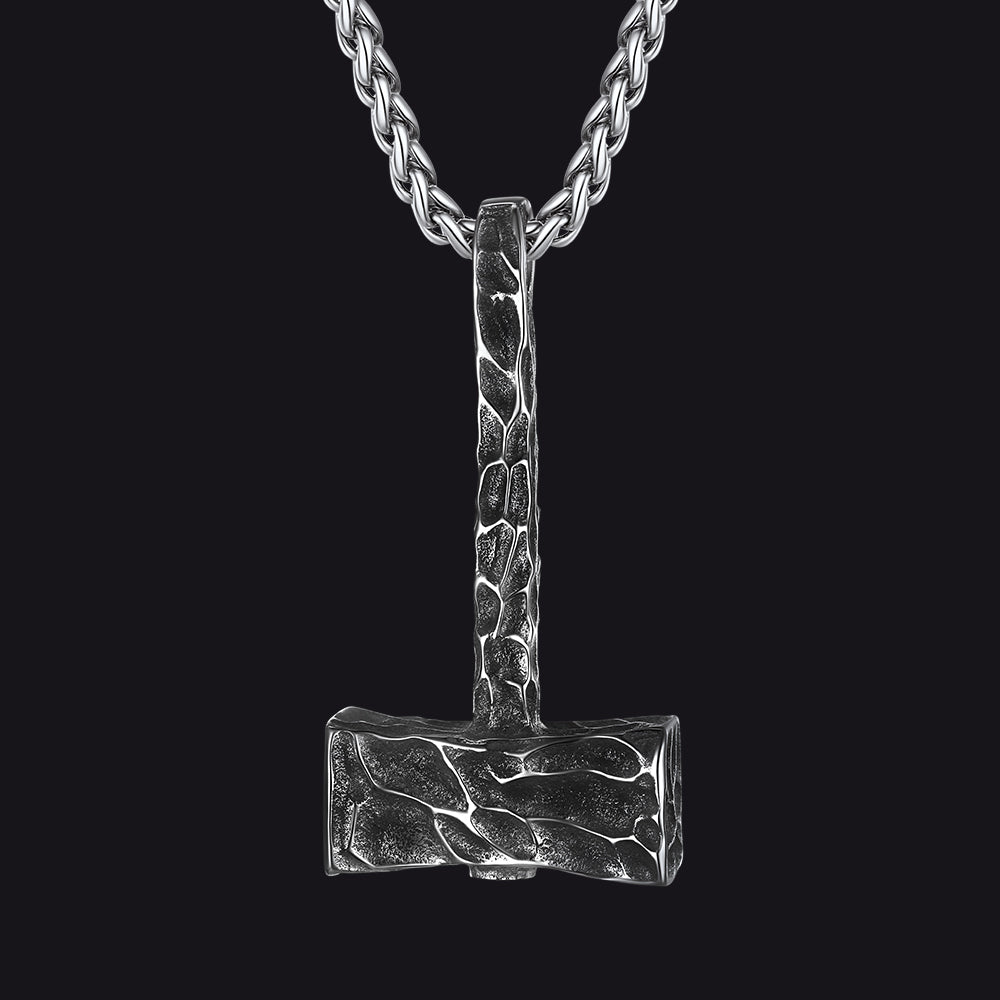 Viking Mjolnir Thor's Hammer Necklace for