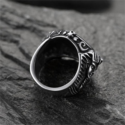 Ancient Egyptian Eye of Ra Signet Ring Jewelry for