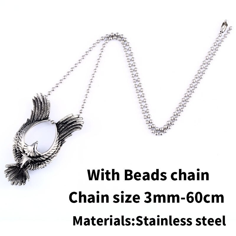 316l Stainless Steel Pendant of Phoenix / Creative Retro Metal Jewelry for &