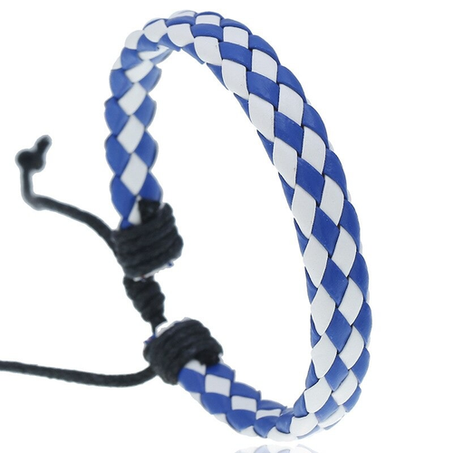Braided Leather Bracelet in Punk Style / Handmade Bracelets