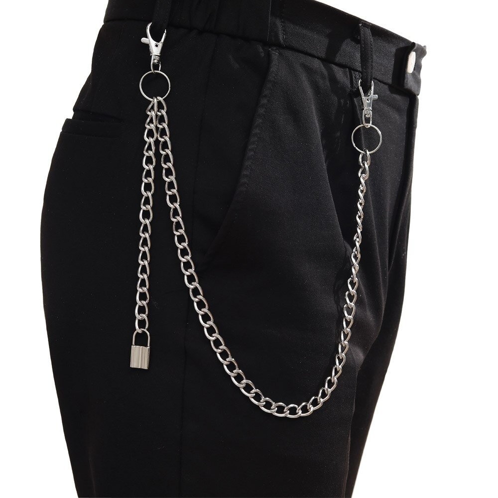 Punk Chains for Pants / Double Layer Chains Hook on Jeans