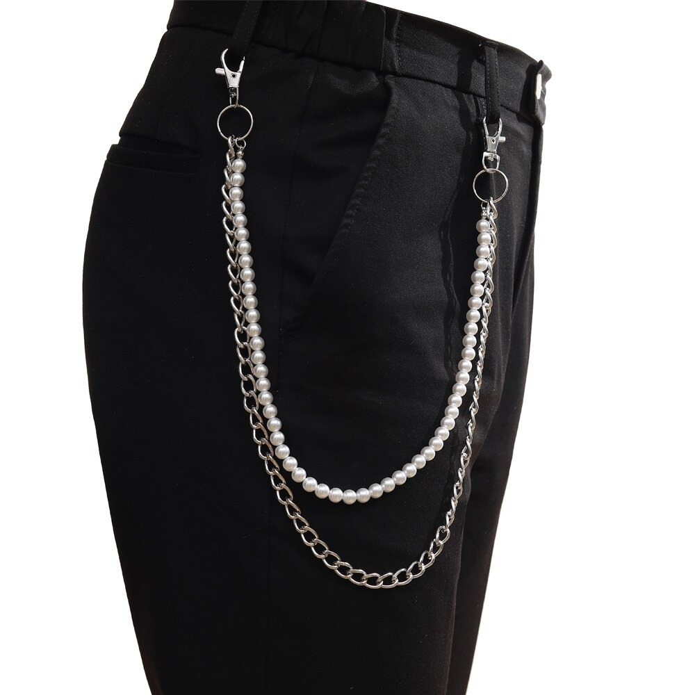 Punk Chains for Pants / Double Layer Chains Hook on Jeans