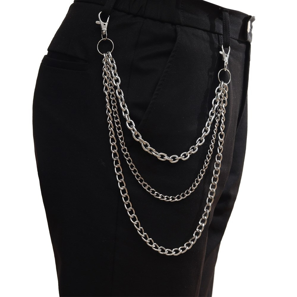 Punk Chains for Pants / Double Layer Chains Hook on Jeans