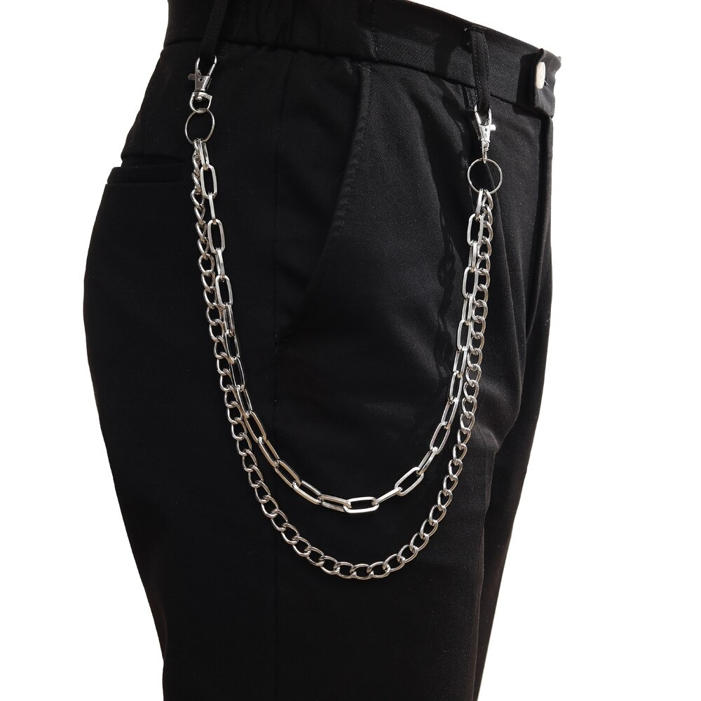 Punk Chains for Pants / Double Layer Chains Hook on Jeans