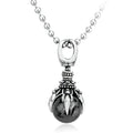 Stainless Steel Pendant With Stone in Claw / Alternative Necklace