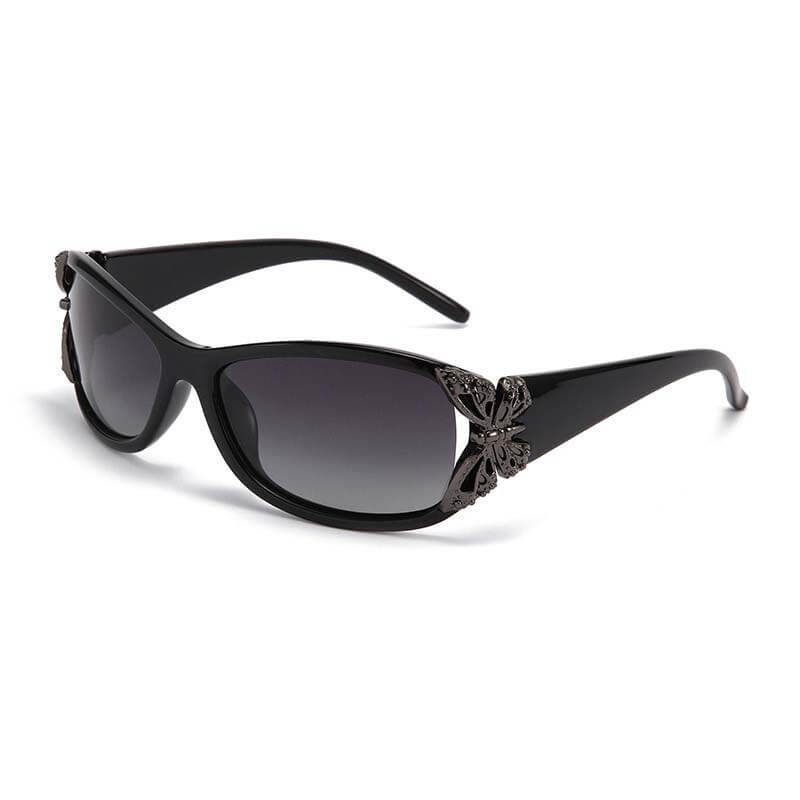 Butterfly Decorated Polarized Pc Sunglasses