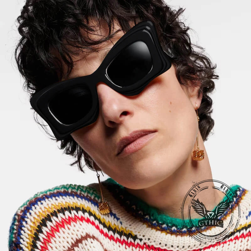Cat-eye Uv Protection Pc Sunglasses