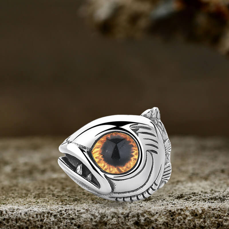 Fish Gem Eyes Stainless Steel Animal Ring