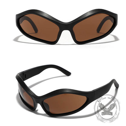 Future Style Y2k Uv-proof Pc Cycling Sunglasses