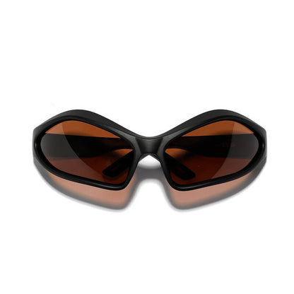 Future Style Y2k Uv-proof Pc Cycling Sunglasses