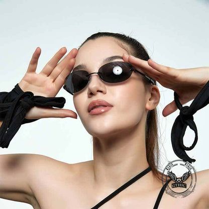 Futuristic Y2k Frameless Pc Sunglasses