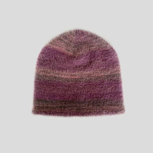 Gradient Color Knitted Brimless Beanie Hat