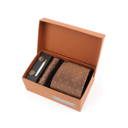 Jacquard Polka Dot Print Tie Gift Box