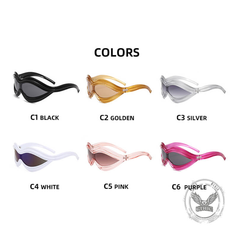 One-piece Uv Protection Pc Sunglasses