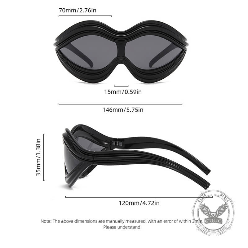 One-piece Uv Protection Pc Sunglasses