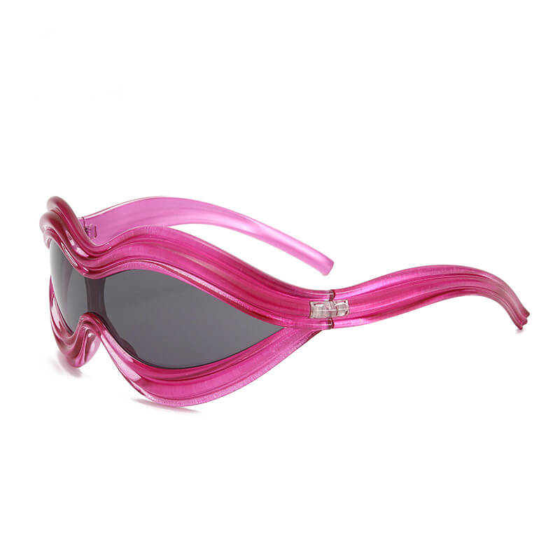 One-piece Uv Protection Pc Sunglasses