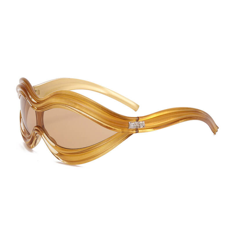 One-piece Uv Protection Pc Sunglasses