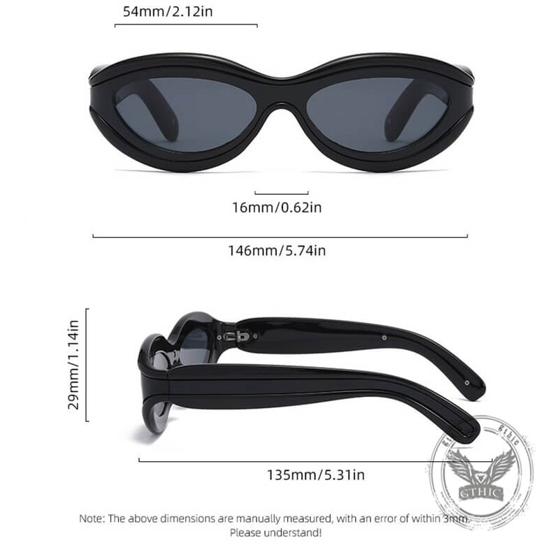 Fashionable Colorblock Cat Eye Pc Sunglasses