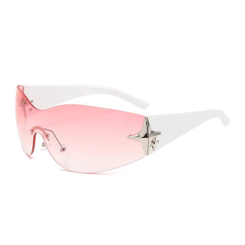 Fashionable Star Design Frameless Pc Sunglasses
