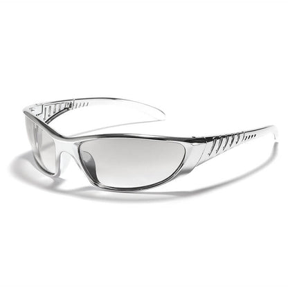 Fashionable Y2k Colorful Hollow Uv-proof Pc Sunglasses