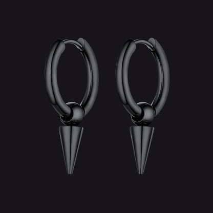 Punk Spike Huggie Hoop Earrings for