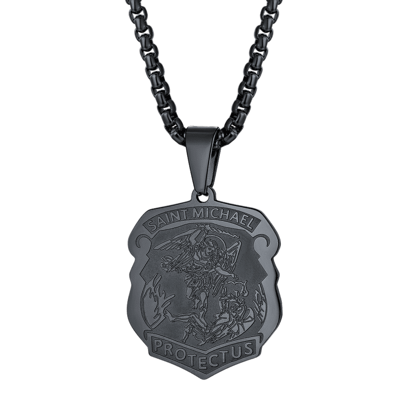 The Archangel St. Michael Necklace Medal Shield Pendant