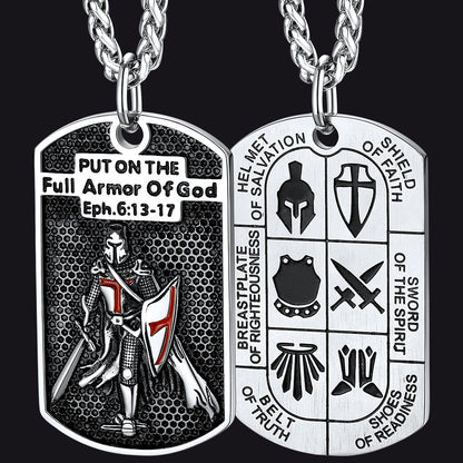 Knights Templar Dog Tag Necklace