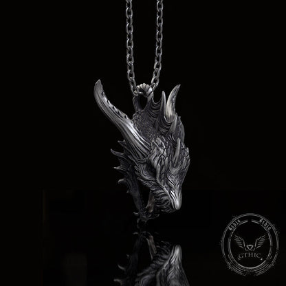 Fierce Dinosaur Head Sterling Silver Jewelry Set