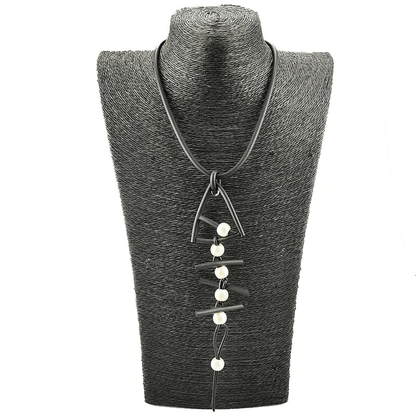 Fish Bone Pendant Necklaces / Gothic Long Necklace / Handmade Rubber Accessories