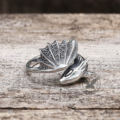 Flying Dragon Stainless Steel Ring